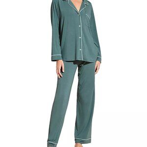 Eberjey Gisele TENCEL™ Modal Long PJ Set - Agave/Ivory
